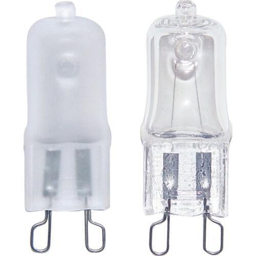 10x Super Bright G9 Halogen Light Bulb 25w 40w 60w Halogen G9 220V 3000K Warm White Indoor Clear Halogen G9 Lamp