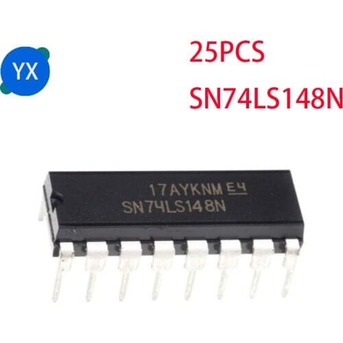 25PCS SN74LS148N DIP-16 HD74LS148P 74LS148 DIP16 SN74LS148 DIP 74LS148N New Encoder Chip