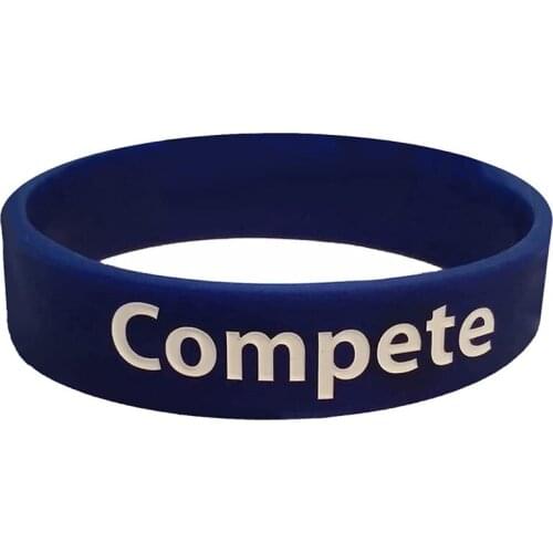 300pcs Motivational Gifts Compete Silicone Bracelets Rubber Wristbands Free Shipping by DHL