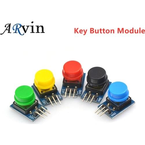 5PCS Big Key Switch Button Module button module Light Touch Switch Module Non-self-locking with Hat