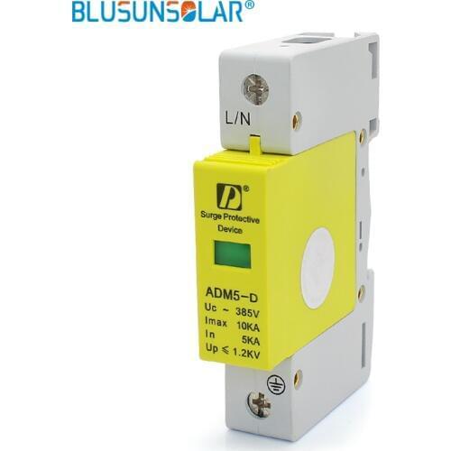 5 pieces SPD 1P 5KA 10KA 385V AC House Low-Voltage Lightning Arrester Surge Protection Device