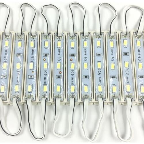 500pcs DC12V SMD 5730 3LEDs LED Modules IP65 Waterproof Light Lamp 5730 White/Red/Green/Blue High Quality Advertising Light