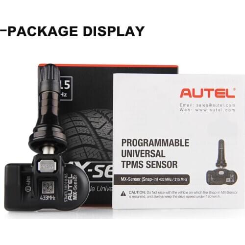 Autel MX-Sensor 433MHZ Programmable Universal for TPMS TS401、TS501 OBD2 Car Accessories Автомобильные датчики