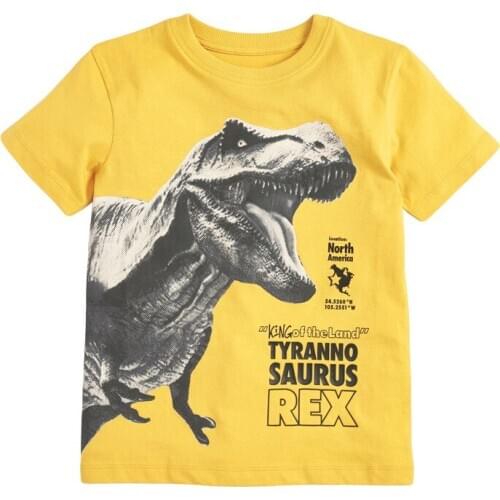 Bambino 2021 New Tees of Children 2-7 Years Pure Cotton T shirt for Kids Boys Yellow Tops Clothing Baby Clothes Child Costume