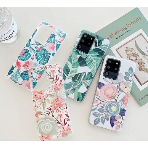 Colorful Flower Phone Case For Samsung Note 20 S20 S10 F E S9 S8 10 9 8 Plus Ultra Lite A21S A20S A31 A41 A51 A71 A70 A10 Cover