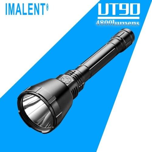 IMALENT UT90 Predator Tactical Flashlight Luminus SBT-90 2nd 4800LM LED Torch with 21700 Battery for Hunting or Search Resc Dual
