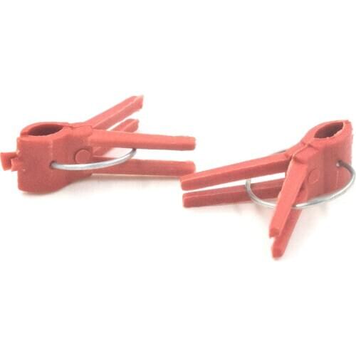 Red Plastic Grafting Clips Plant Support Clips Vine Garden Plants Hanging Plants Plastic Garden Ornaments Vegetables