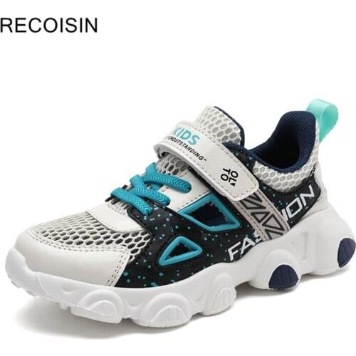 RECOISIN 2020 New Summer Kids Shoes Breathable High Quality Children Boys Shoes for Girls Sneakers Casual Sports Running Shoes