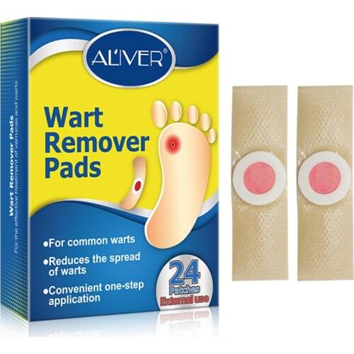 24Pcs/Box Medical Plaster Foot Corn Callus Removal Thorn Plantar Warts Plaster Dressing Pain Relief Patch Health Feet Care Pads