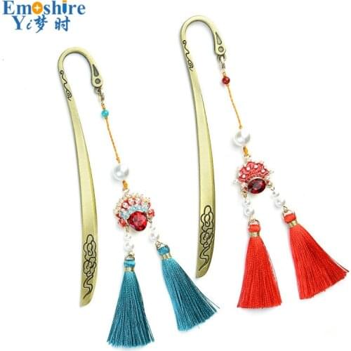 Original Design Metal Tassel Bookmark Gift Graduation Commemorative Gift Wholesale Metal Bookmark Chinese Culture Bookmark M194