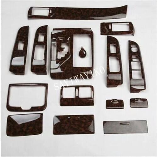 15pcs/set ABS Control panel Automotive Interior For Toyota Camry 2012 2013 2014 2015 LHD car accessories