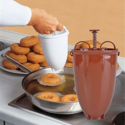 Plastic Light weight Donut Maker Dispenser Deep Fry Donut Mould Easy Fast Portable Arabic Waffle Doughnut Gadget Baking Tools