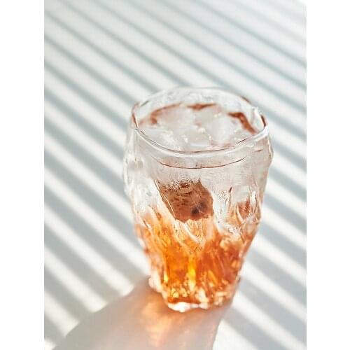 Ins Popular Plum Wine Glass Cups Whisky Sparkling Wine Drinkware 270ML Japan Simple Retro Style Cup