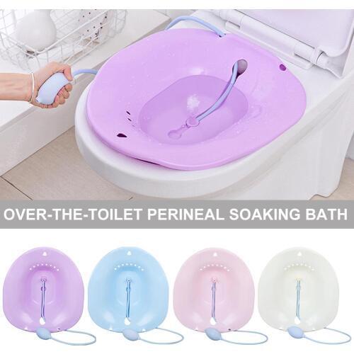 Portable Bidet Sitz Bath Tub Baby Newborn Nursing Basin Kit Postpartum Hemorrhoid Washing Basin Sprayer On Toilet