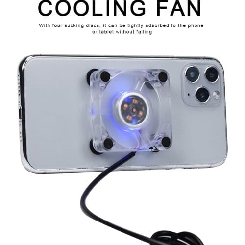 Portable Mobile Phone Cooler USB Cooling Pad Cooler Fan Gamepad Game Gaming Shooter Mute Radiator Controller Heat Sink
