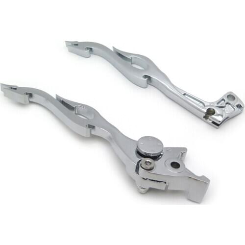 Brake Clutch Levers Hand Controls For 1989-2007 Suzuki Katana 600 750F SV650S Chrome Aftermarket Free Shipping Motorcycle Parts