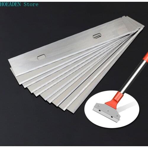 10Pcs Scraper Blades Replacement for Wall Glass Floor Wallpaper Scraper 100*18mm