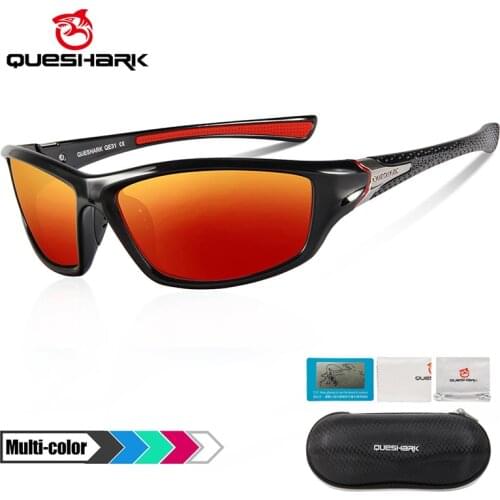 Queshark Green Ultralight Fishing Sunglasses Uv400 Polarized Fisherman Goggles Driving Cycling Glasses Sports Eyewear