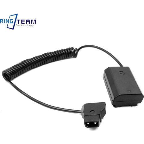 Coiled Cable DTAP BTap PTap to NP-FZ100 NP FZ100 DC Coupler for Sony Cameras Alpha 9 A9 ILCE-9 ILCE-7M3 A7RIII A7 III ILCE-7M3