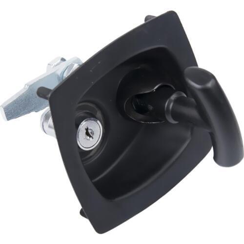 Three Point Locking Recessed Folding T Lock / Handle (3, Drop T, Trailer)