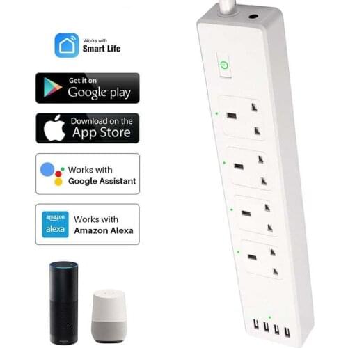 Timer Socket WiFi Smart Plug UK Standard Intelligent Timing Socket Smart Home Control Works With Alexa Google Home