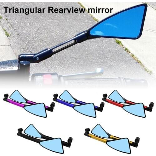 1 Pair Motorcycle Scooter Street Bike CNC Aluminum Universal Rearview Mirrors Mirrors Universial Motorbike Black Side Mirrors