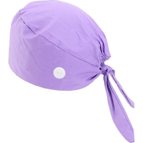New Pure Cotton Printed Hand Bandage Hair Cap Buckle And Anti Strangulation Hat For Women Operating Room Doctor New