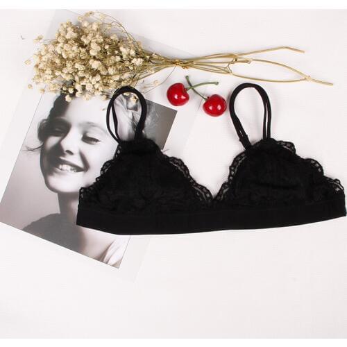 2019 Sexy Lingerie Women Thin Lace Bra Seamless Bralette Wire Free Push Up Bra Lingerie Bras For Women Soutien Gorge Crop Tops