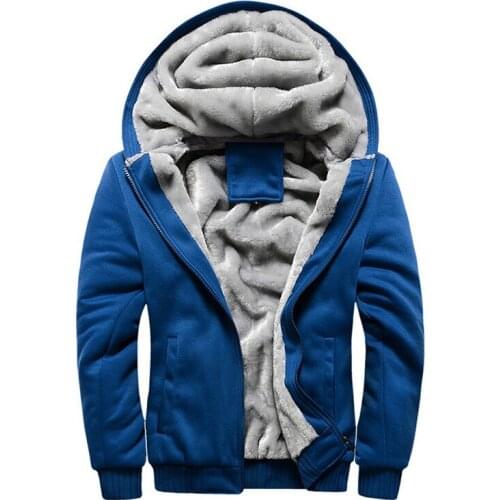 Winter Warm Hoodies Men Sweatshirts Uniform Sportswear Jacket Fleece Hooded Baseball Plus Velevt Warm Hoodie jaqueta masculina