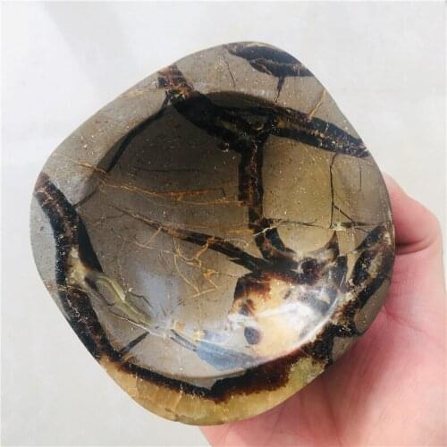 1kg Natural crystal turtle back stone heart ashtray home decoration