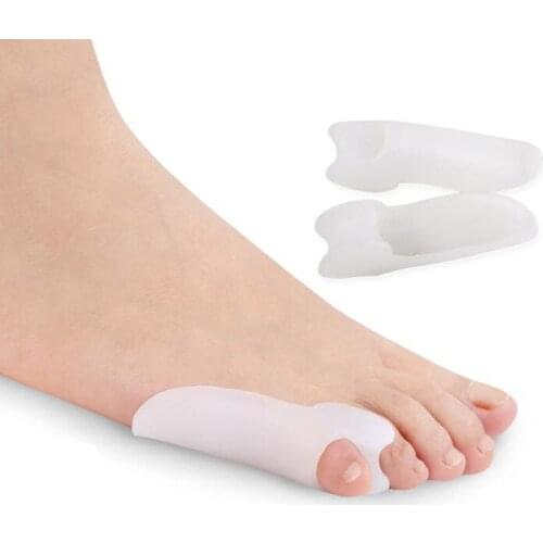 1Pair Little Toe Pinkie Foot Thumb For Daily Use Hallux Valgus Silicone Correction Gel Toe Bunion Guard Foot Care Toe Separator