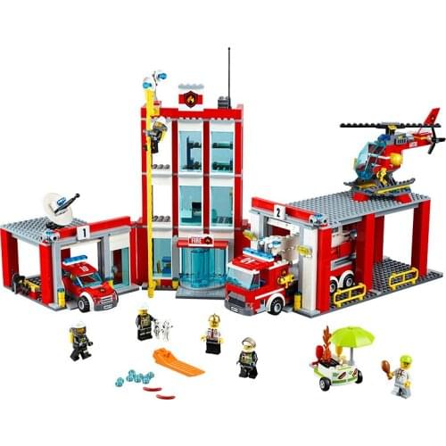 10831 City Series Fire Department 60110 Childrens Building Block Toy Gifts