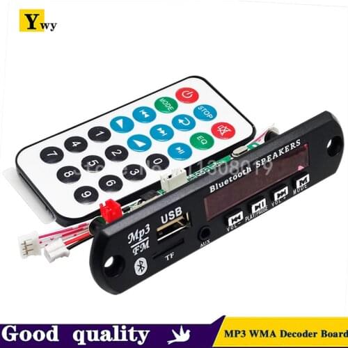 5V 12V MP3 WMA Decoder Board Audio Module USB TF Radio Bluetooth5.0 Wireless Music Car MP3 Player With Remote Control