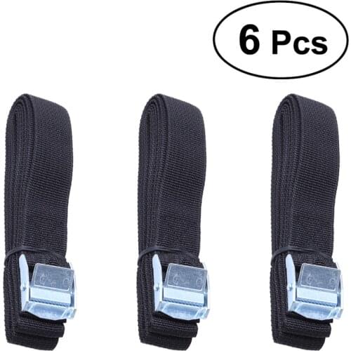 6Pcs Lashing Straps with Buckle Nylon Quick Release Lashing Straps for Cargo Tie Down Car Roof Rack Luggage Kayak Carrier Moving
