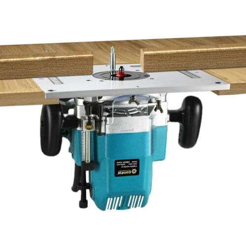Electric Wood Milling Trimming Machine Flip Plate Guide Table Aluminum Router Table Insert Plate for Woodworking Work Bench