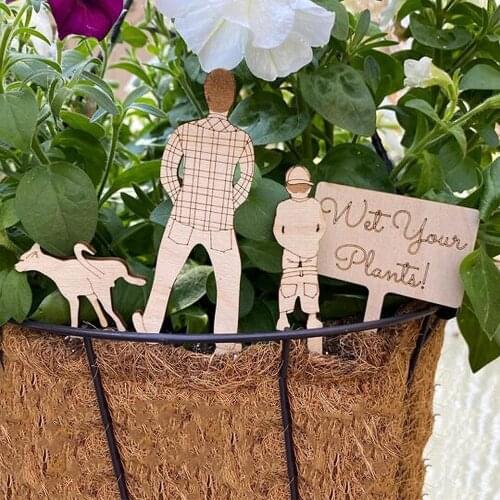 Plant Marker, Handmade Wooden Plant Label Marker, Miniature Landscape Garden Labels For Indoor Outdoor Plant Label Decorations