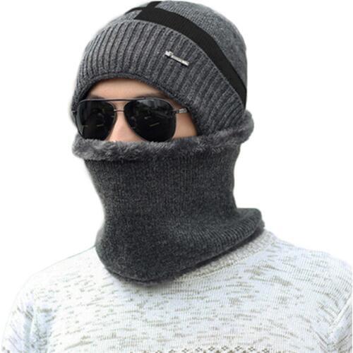 Hot Selling Ski Cap Scarf Set Warm Cotton Winter Hat Neck Scarf for Women Men Knitted Hat Bonnet Warm Cap Skullies Beanies