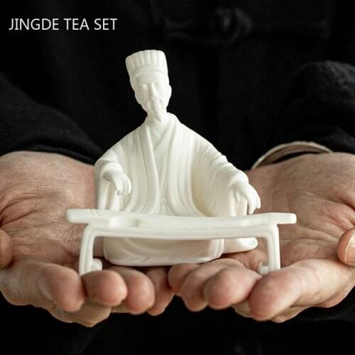 Classic Ceramics Tea Pets Character Model Sculpture Ornaments Handmade Tea table Accessory Office Desktop Decoration Crafts