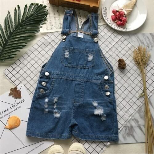 Tonytaobaby Summer New Baby Boys and Girls Cute Strap Pants Girl Pants