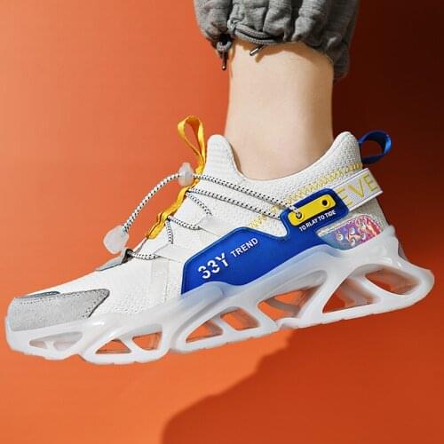 Chunky Sneakers Blade Running Shoes For Men High Quality Fashion Breathable Street Casual Sport Trainers 2021 New Hollow Soles