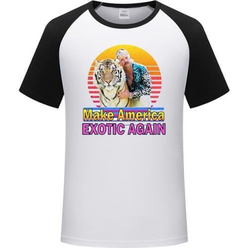 Mens T Shirt Tiger King Joe Exotic Artwork Art Printed Tee 2020 summer new