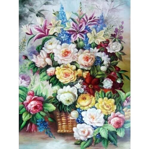 A12383 11CT/14CT/18CT/25CT/28CT Oil tea patterns Counted Cross Stitch DIY Cross Stitch Kits Embroidery Needlework Sets