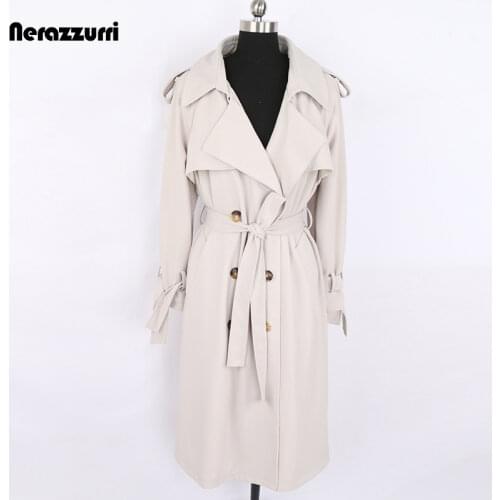 Женские двубортные тренчи Nerazzurri China At AliExpress