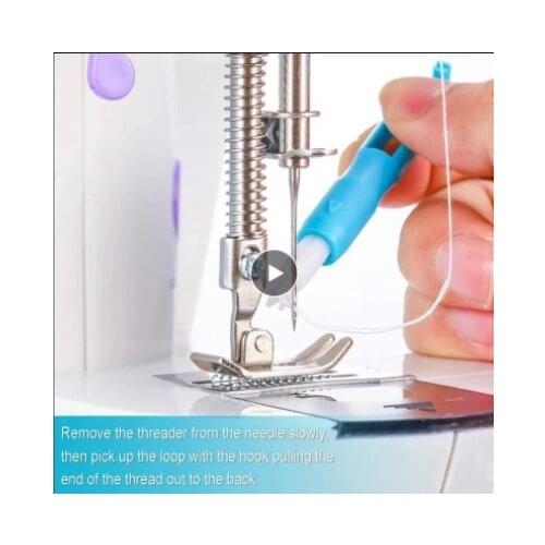 DIY Sewing Needle Threader Hand Machine Sewing Automatic Thread Device Elderly Needle Guide Quilting Tool Sewing Accessories