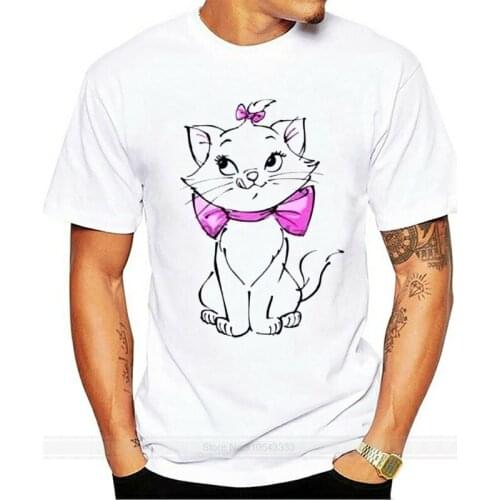 Official Women White Aristocats Marie Front And Back Print T-Shirt Mens Womens Tee Hoodie Free Shipping