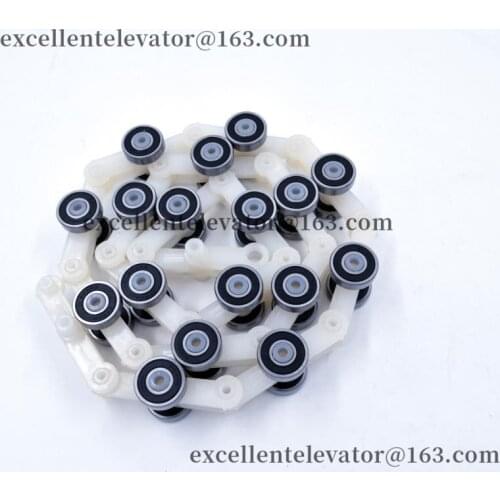 XAA332G Escalator Handrail Newel Chain 17 Pairs Bearings Nylon Use for XIZIOTIS XO508 1 Pack=5 Pieces
