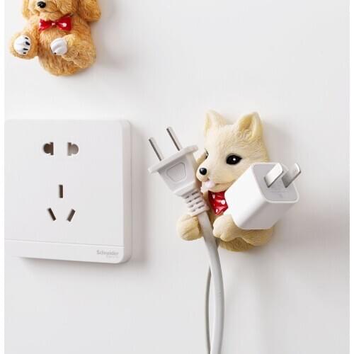 Puppy Cook Strong Self-Adhesive Cartoon Hanger Kitchen Sticky Hook Hanger Wall key holders