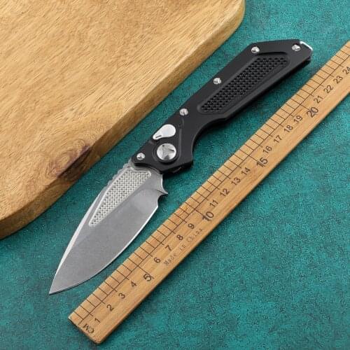 Couteau de cuisine pliant avec lame 2019 D2, manche en aluminium, pour la chasse et le camping en plein air, outil EDC