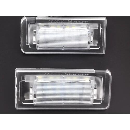 2Pcs LED License Number Plate Light Lamps For Audi TT MK1 Audi TT 8N Roadster 8N9 Audi TT Coupe 8N3 Number Lamps Car Accessories