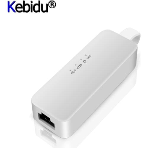 Kebidu USB Ethernet Adapter USB 3.0 100/1000Mbps Gigabit RJ45 Lan USB Network Converter For Computer Laptop Notebook Mi Box